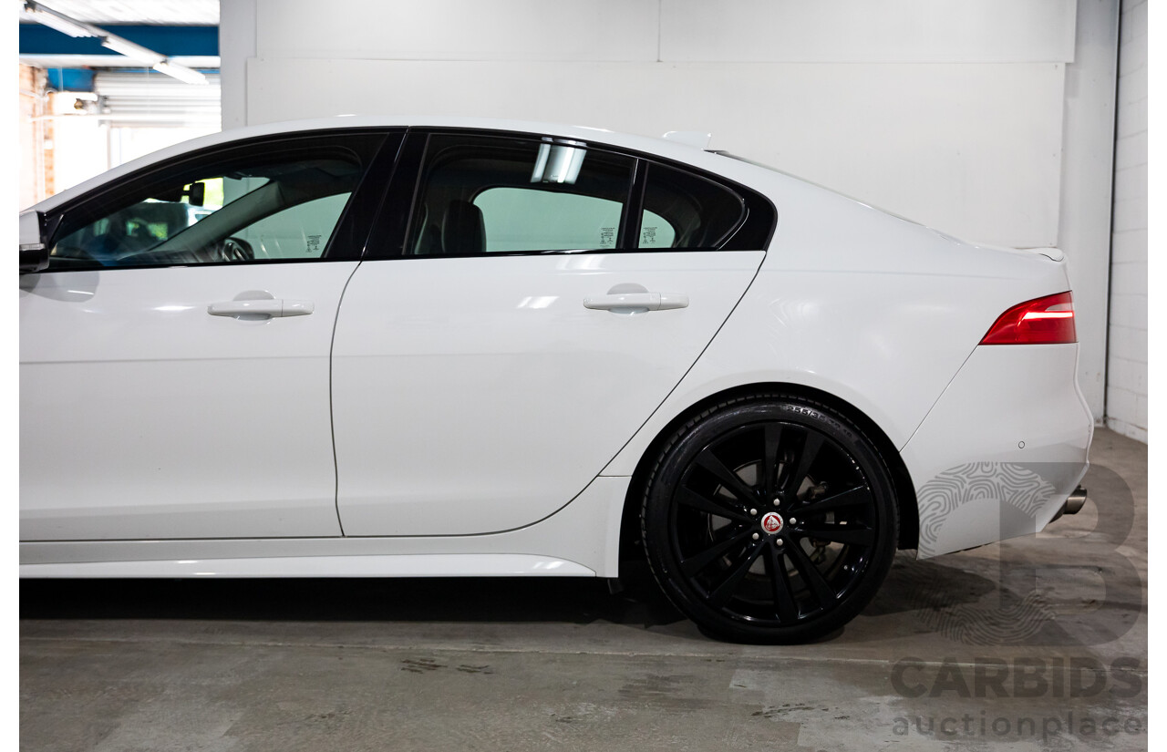 03/2018 Jaguar XE 20d R-SPORT RWD MY18 4D Sedan Polaris White Diesel Turbo 2.0L