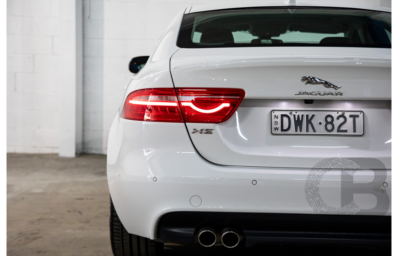 03/2018 Jaguar XE 20d R-SPORT RWD MY18 4D Sedan Polaris White Diesel Turbo 2.0L