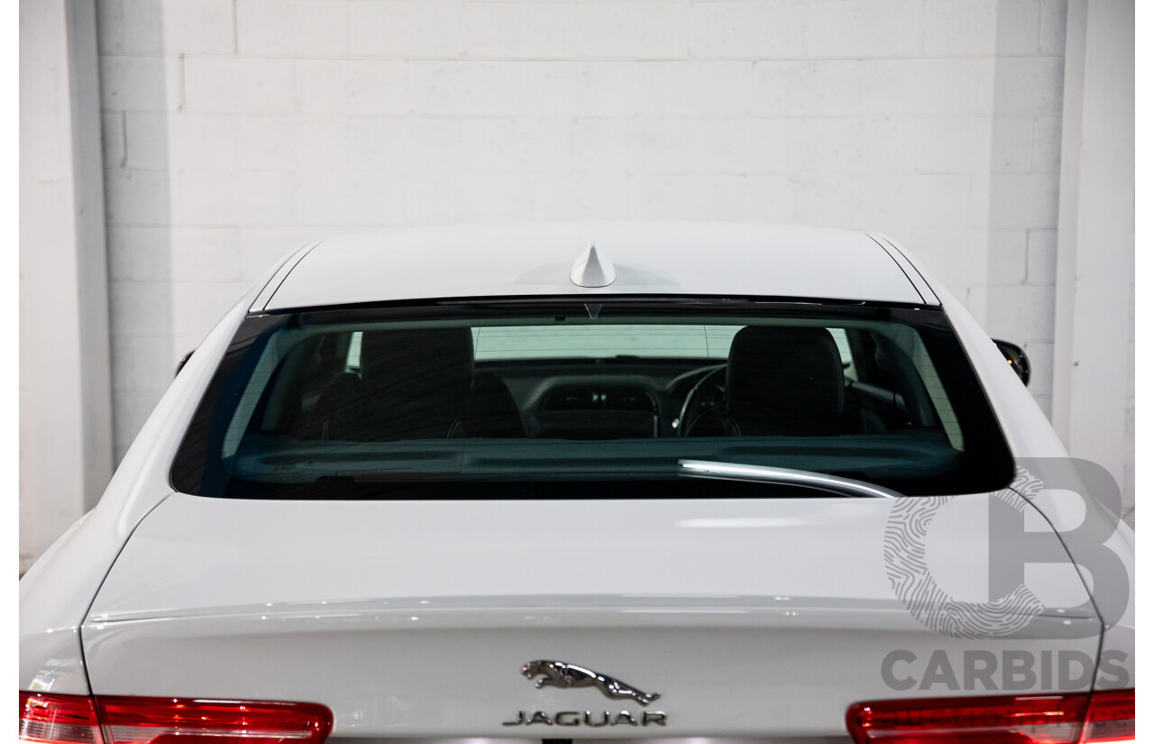 03/2018 Jaguar XE 20d R-SPORT RWD MY18 4D Sedan Polaris White Diesel Turbo 2.0L