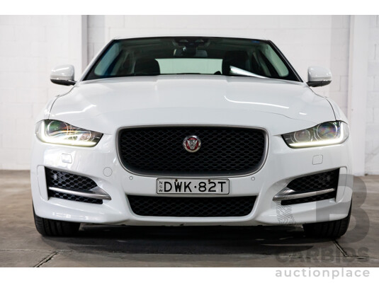 1661677 · 03/2018 Jaguar XE 20d R-Sport MY18 4d Sedan Polaris White Diesel Turbo 2.0L