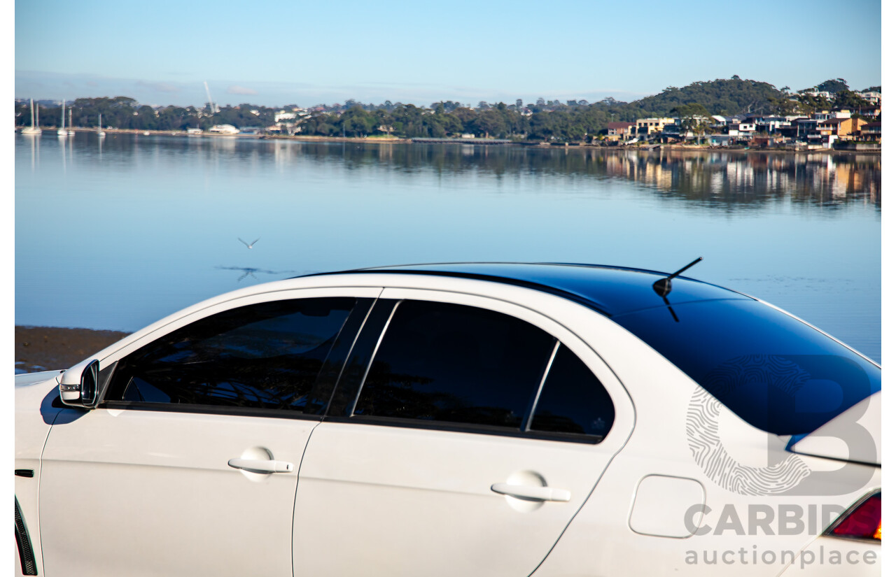 09/2021 Mitsubishi Lancer Evolution Final Edition (AWD) CJ MY15 4d Sedan White Turbo 2.0L