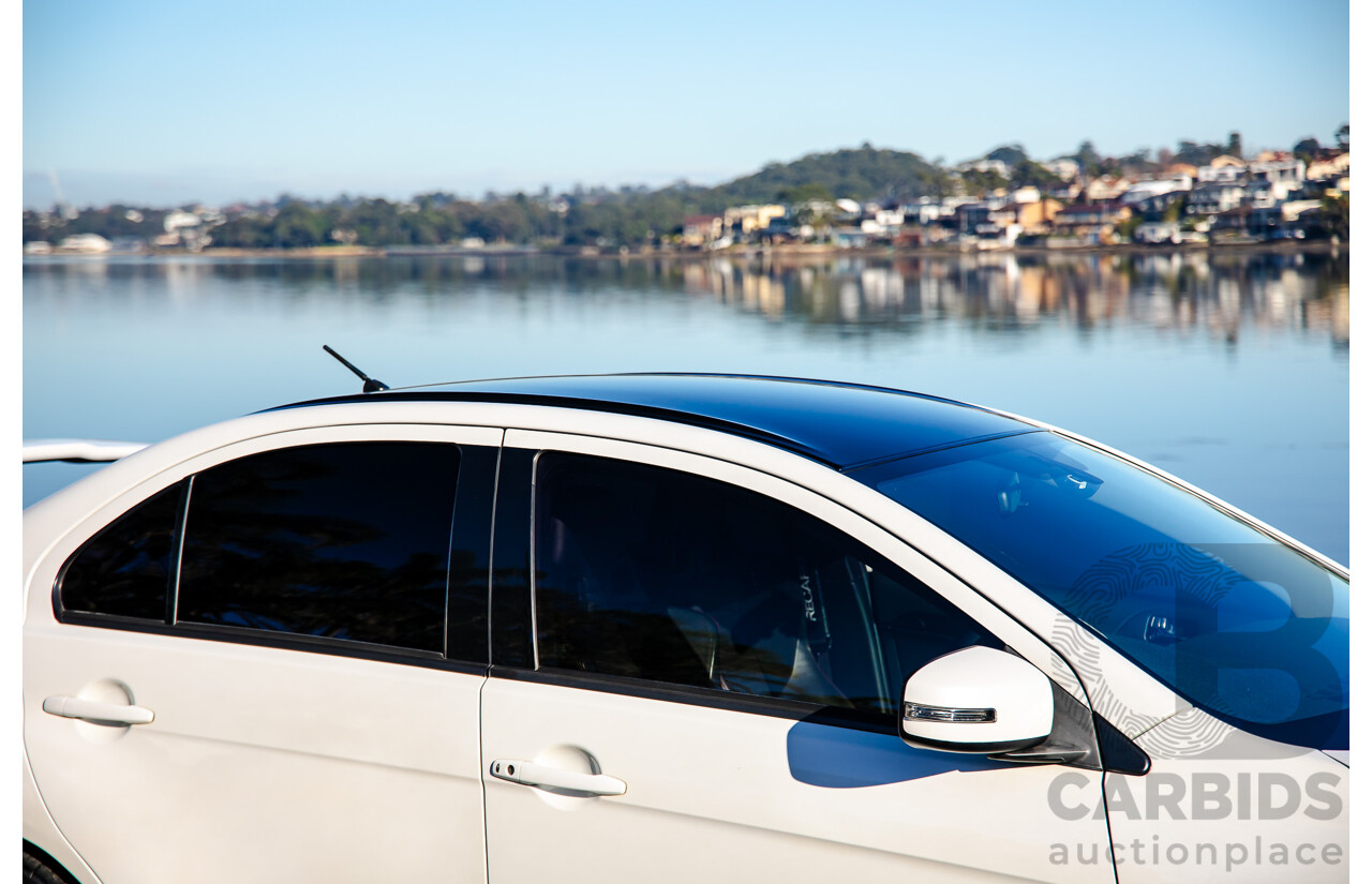 09/2021 Mitsubishi Lancer Evolution Final Edition (AWD) CJ MY15 4d Sedan White Turbo 2.0L