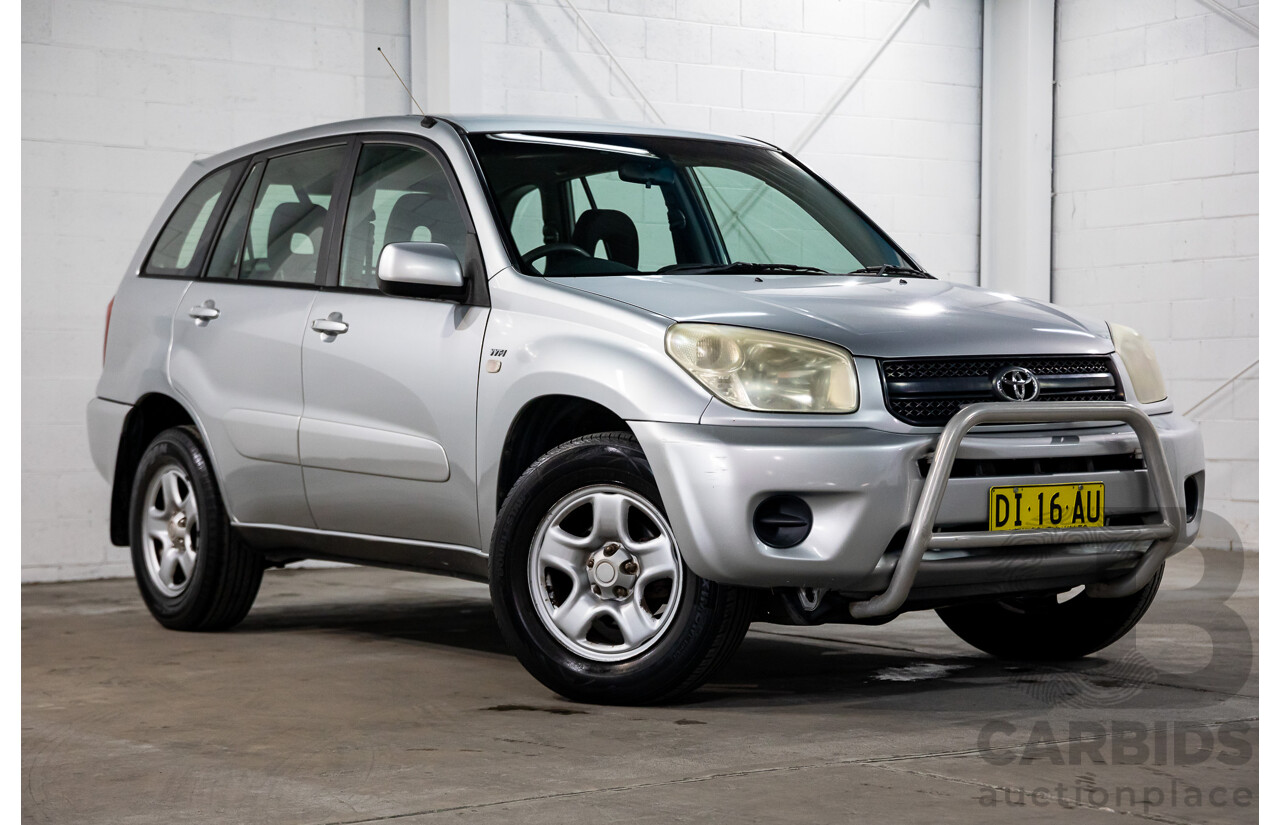 12/2003 Toyota Rav4 CV 4WD ACA23R 4d Wagon Silver 2.4L