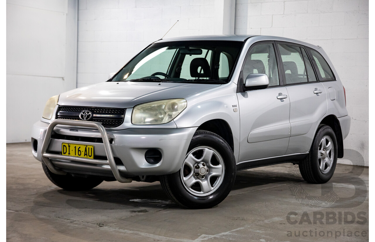 12/2003 Toyota Rav4 CV 4WD ACA23R 4d Wagon Silver 2.4L