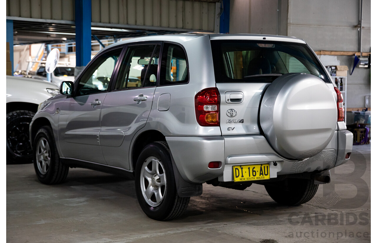 12/2003 Toyota Rav4 CV 4WD ACA23R 4d Wagon Silver 2.4L
