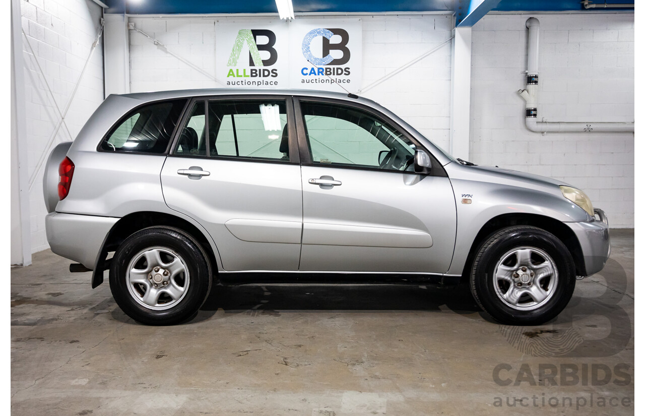 12/2003 Toyota Rav4 CV 4WD ACA23R 4d Wagon Silver 2.4L
