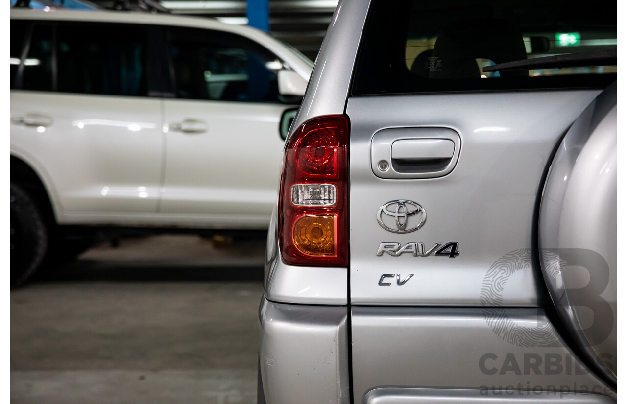 12/2003 Toyota Rav4 CV 4WD ACA23R 4d Wagon Silver 2.4L