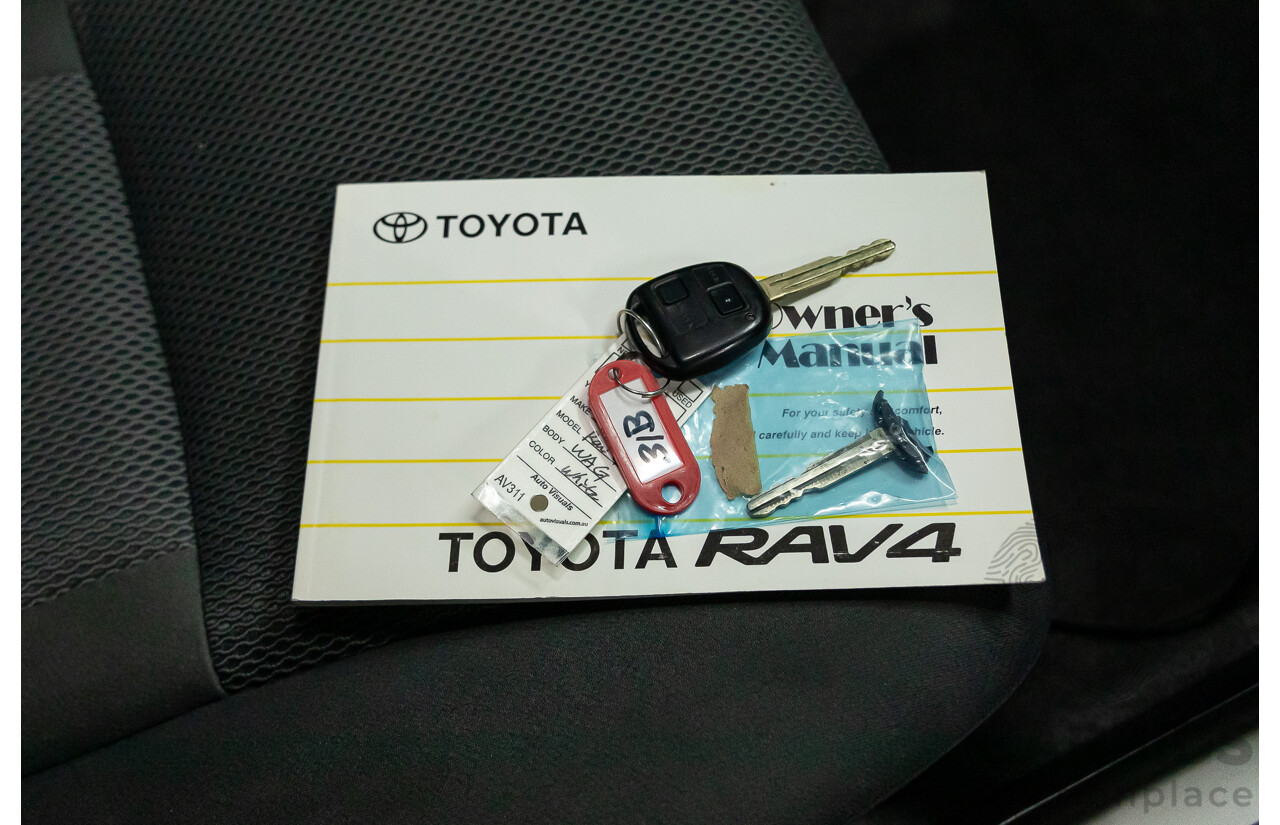 12/2003 Toyota Rav4 CV 4WD ACA23R 4d Wagon Silver 2.4L