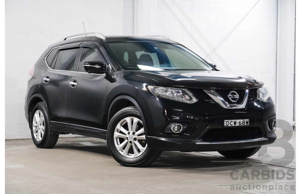 01/2015 Nissan X-Trail ST-L (FWD) CVT T32 4d Wagon Black 2.5L
