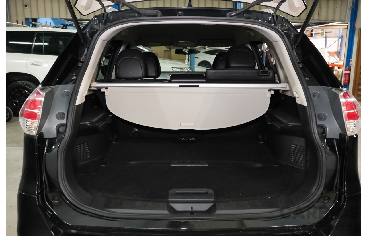 01/2015 Nissan X-Trail ST-L (FWD) CVT T32 4d Wagon Black 2.5L