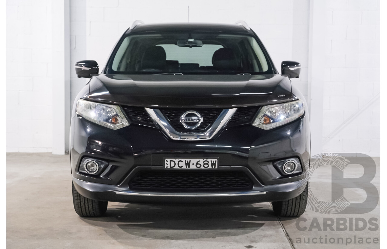 01/2015 Nissan X-Trail ST-L (FWD) CVT T32 4d Wagon Black 2.5L