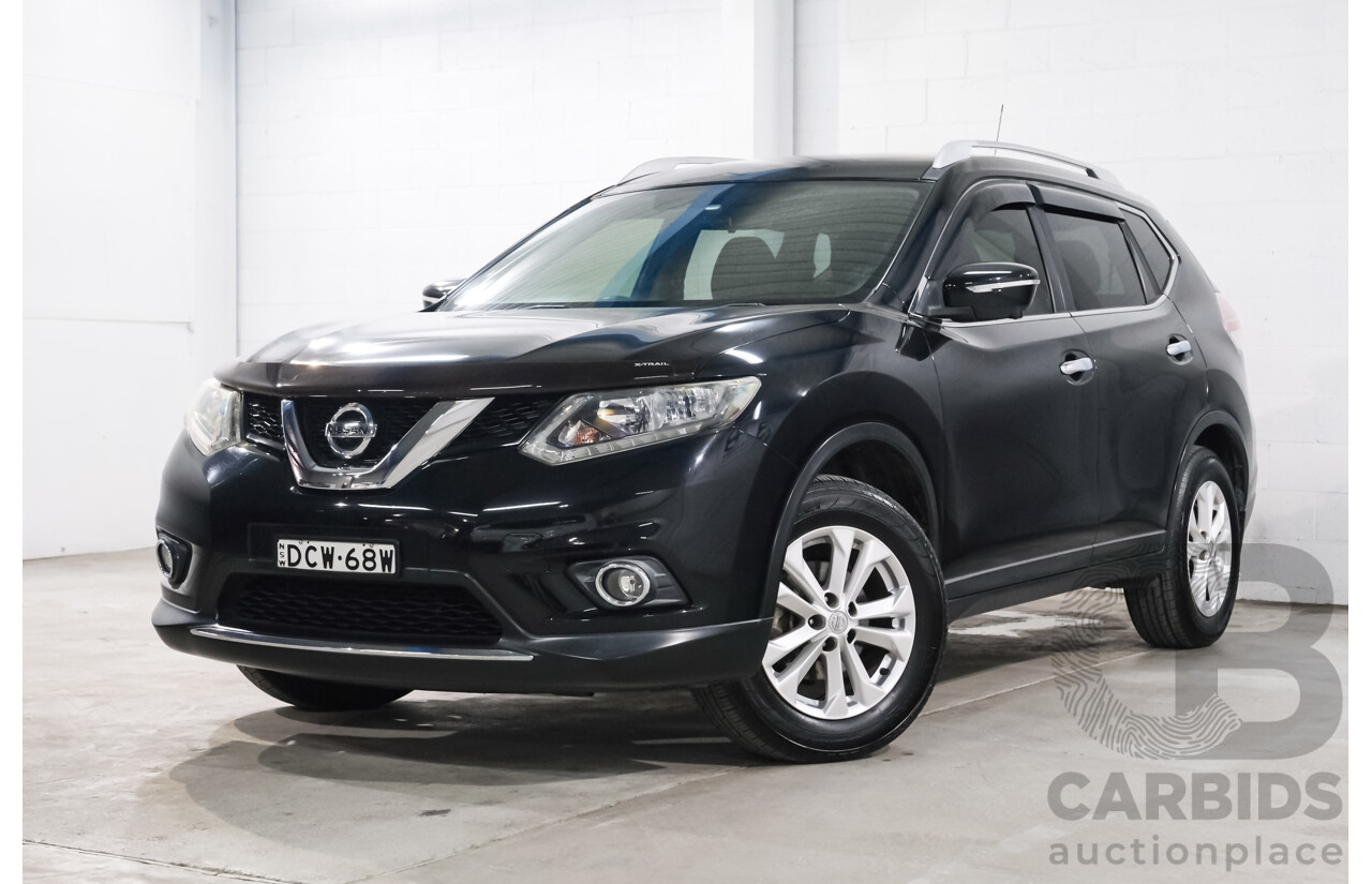 01/2015 Nissan X-Trail ST-L (FWD) CVT T32 4d Wagon Black 2.5L