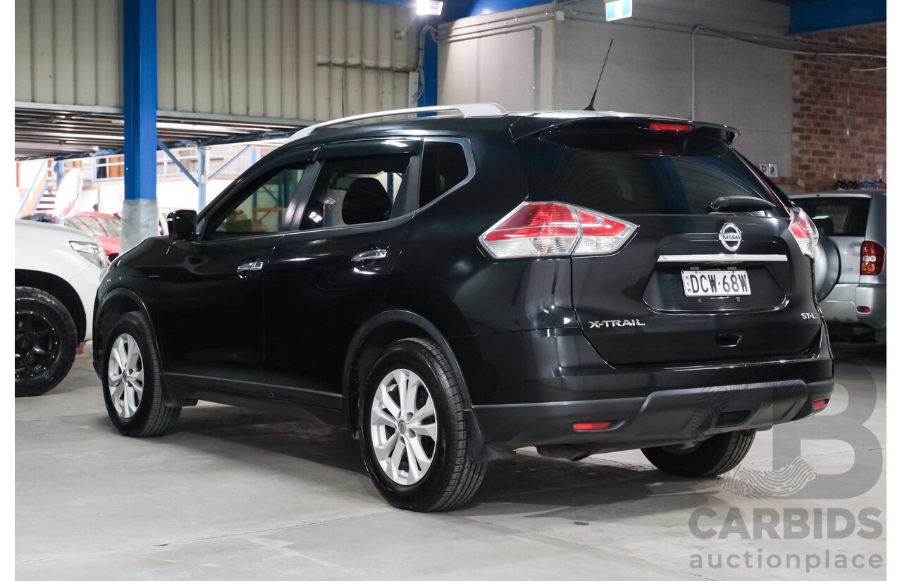 01/2015 Nissan X-Trail ST-L (FWD) CVT T32 4d Wagon Black 2.5L