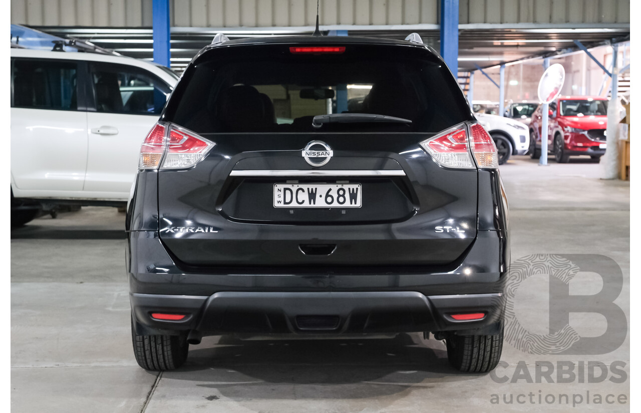 01/2015 Nissan X-Trail ST-L (FWD) CVT T32 4d Wagon Black 2.5L