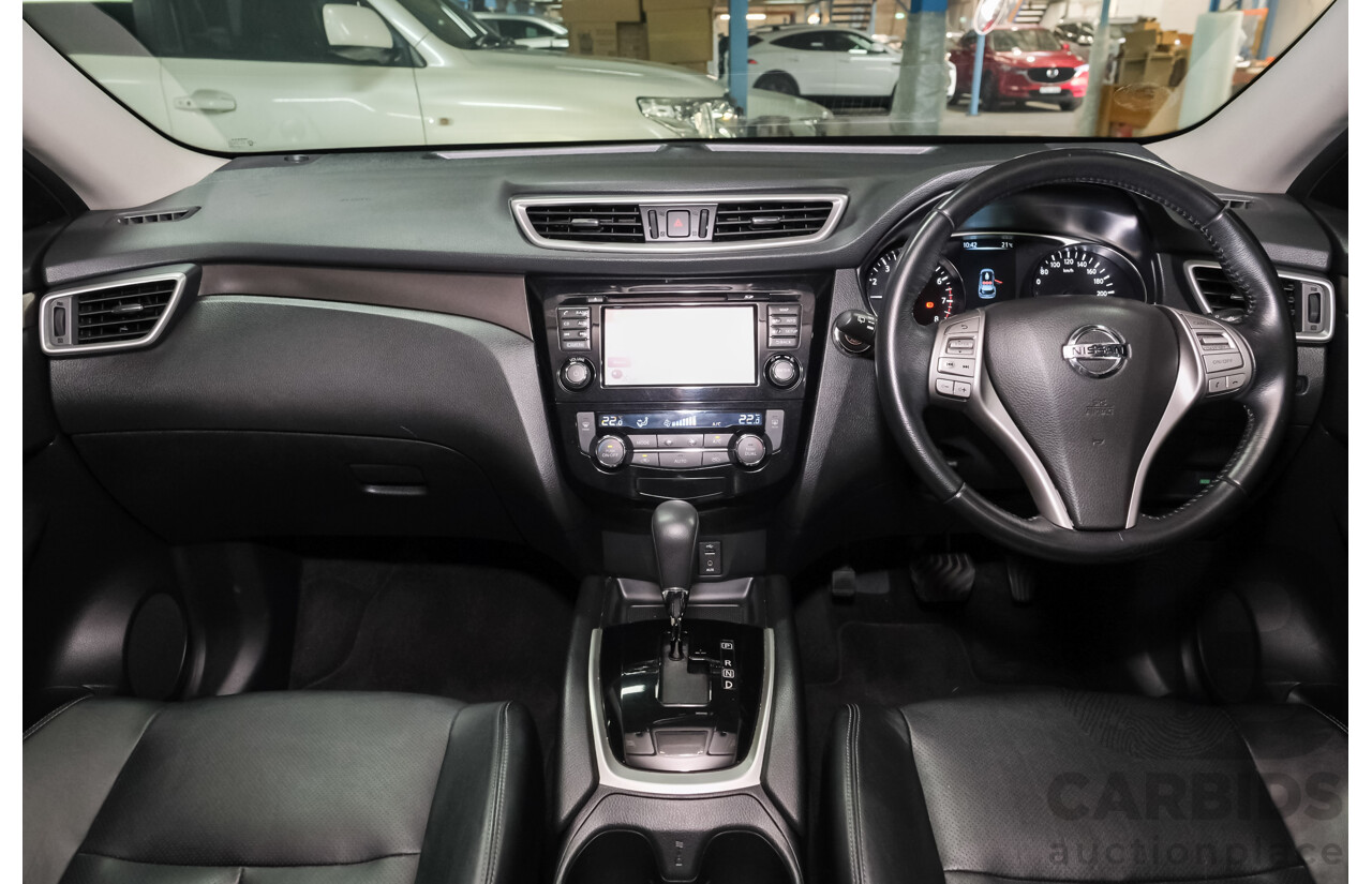 01/2015 Nissan X-Trail ST-L (FWD) CVT T32 4d Wagon Black 2.5L
