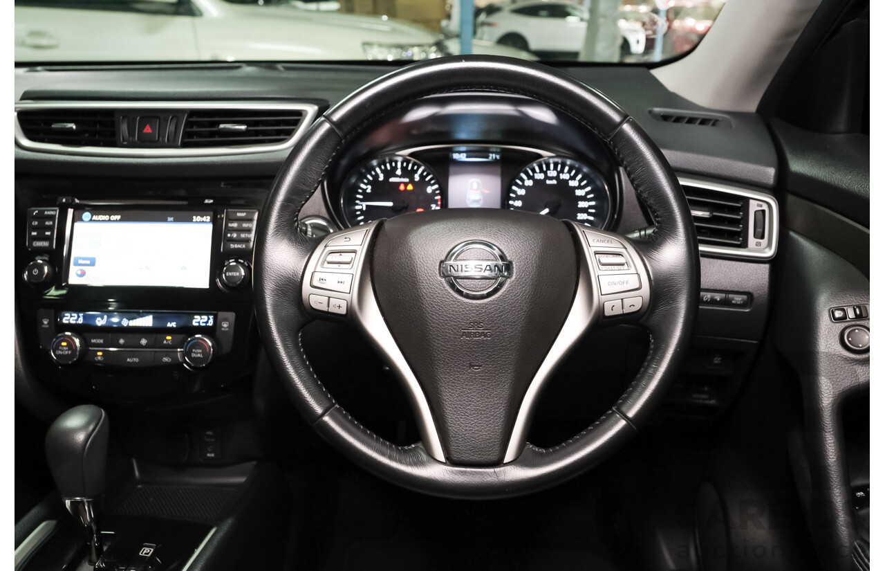 01/2015 Nissan X-Trail ST-L (FWD) CVT T32 4d Wagon Black 2.5L