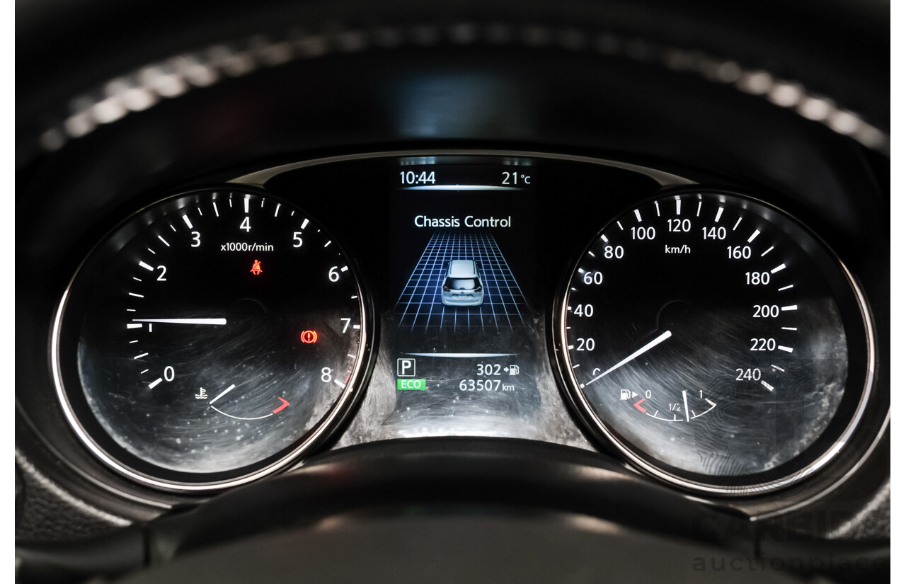 01/2015 Nissan X-Trail ST-L (FWD) CVT T32 4d Wagon Black 2.5L