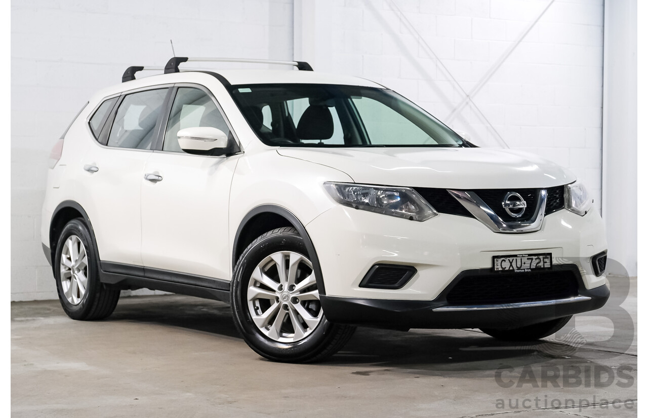 02/2015 Nissan X-Trail ST FWD T32 4D Wagon Polar White 2.5L