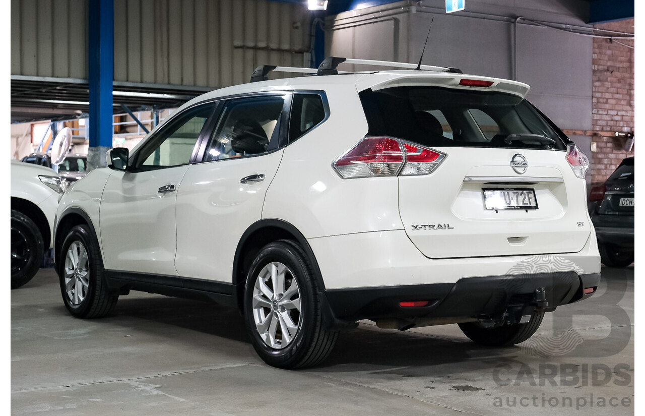 02/2015 Nissan X-Trail ST FWD T32 4D Wagon Polar White 2.5L