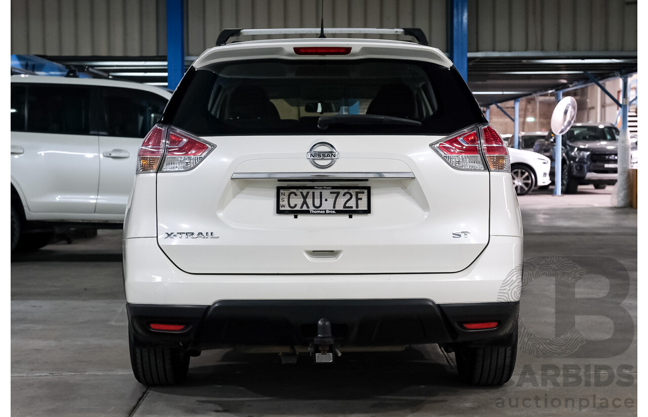 02/2015 Nissan X-Trail ST FWD T32 4D Wagon Polar White 2.5L