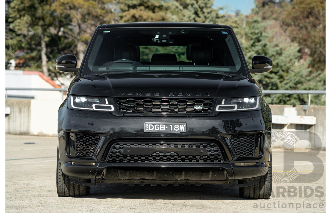 4/2018 Land Rover Range Rover Sport SDV6 HSE Dynamic (AWD) LW MY18 4d Wagon Ultimate Black Metallic Twin Turbo Diesel V6 3.0L