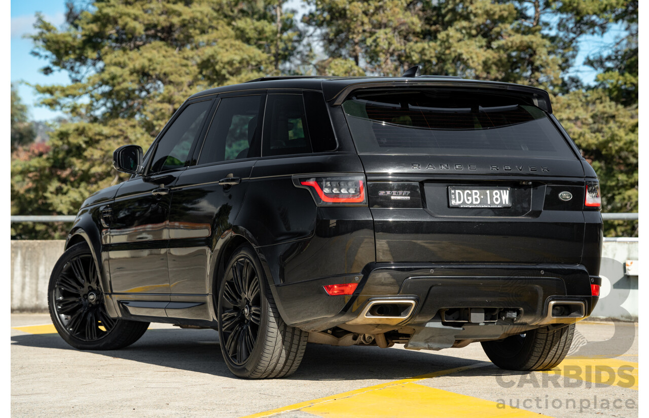 4/2018 Land Rover Range Rover Sport SDV6 HSE Dynamic (AWD) LW MY18 4d Wagon Ultimate Black Metallic Twin Turbo Diesel V6 3.0L