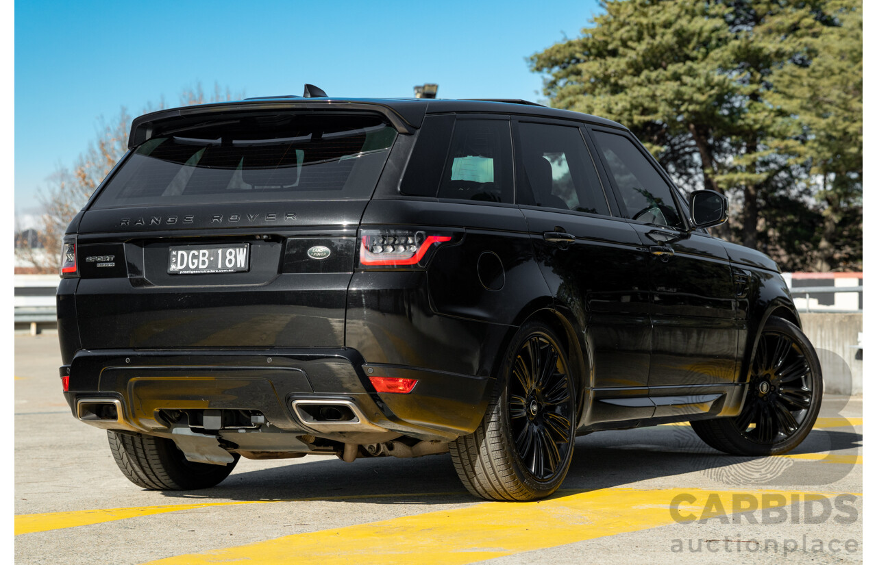 4/2018 Land Rover Range Rover Sport SDV6 HSE Dynamic (AWD) LW MY18 4d Wagon Ultimate Black Metallic Twin Turbo Diesel V6 3.0L