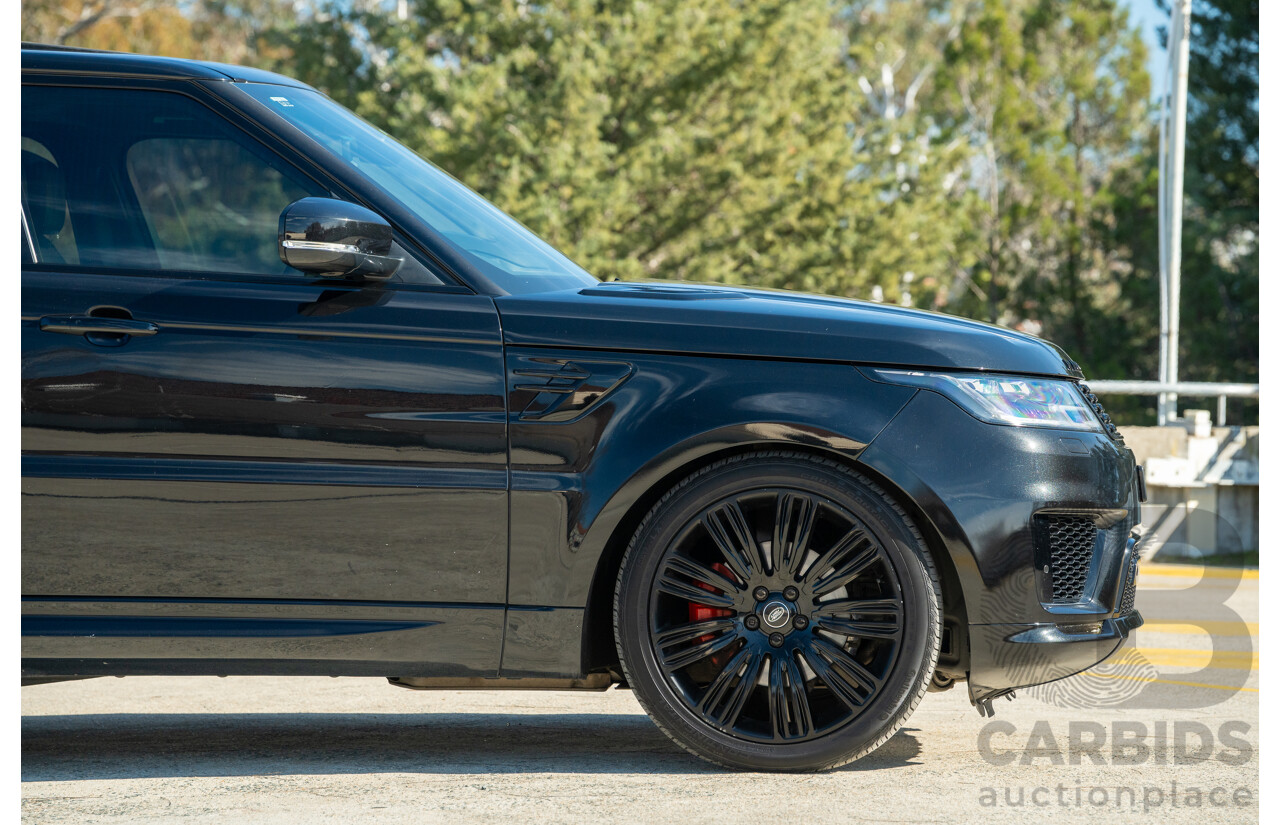4/2018 Land Rover Range Rover Sport SDV6 HSE Dynamic (AWD) LW MY18 4d Wagon Ultimate Black Metallic Twin Turbo Diesel V6 3.0L