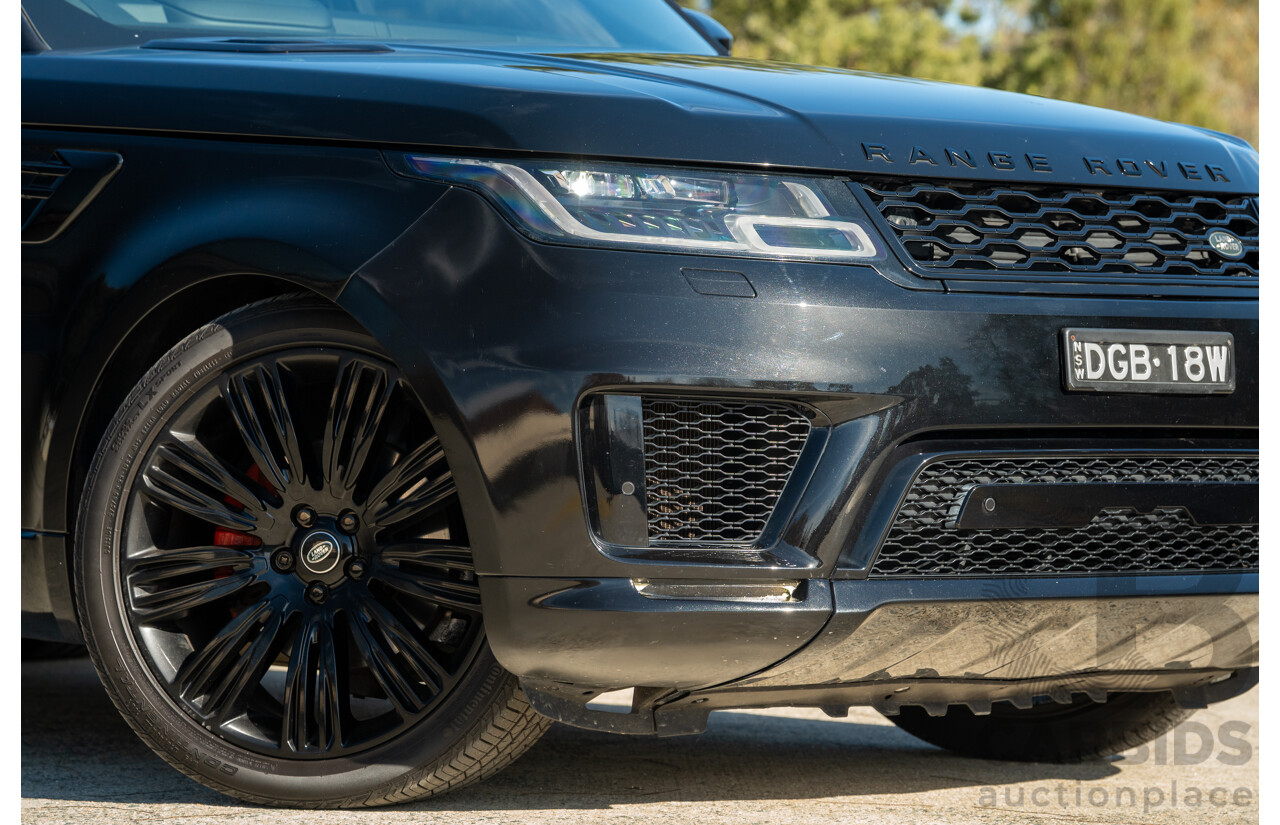 4/2018 Land Rover Range Rover Sport SDV6 HSE Dynamic (AWD) LW MY18 4d Wagon Ultimate Black Metallic Twin Turbo Diesel V6 3.0L
