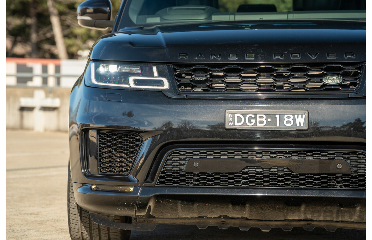 4/2018 Land Rover Range Rover Sport SDV6 HSE Dynamic (AWD) LW MY18 4d Wagon Ultimate Black Metallic Twin Turbo Diesel V6 3.0L