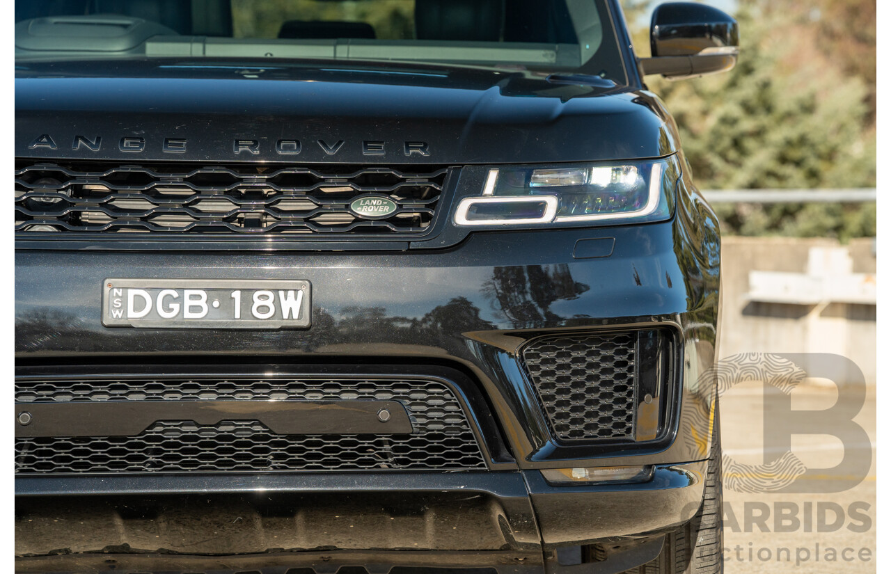 4/2018 Land Rover Range Rover Sport SDV6 HSE Dynamic (AWD) LW MY18 4d Wagon Ultimate Black Metallic Twin Turbo Diesel V6 3.0L