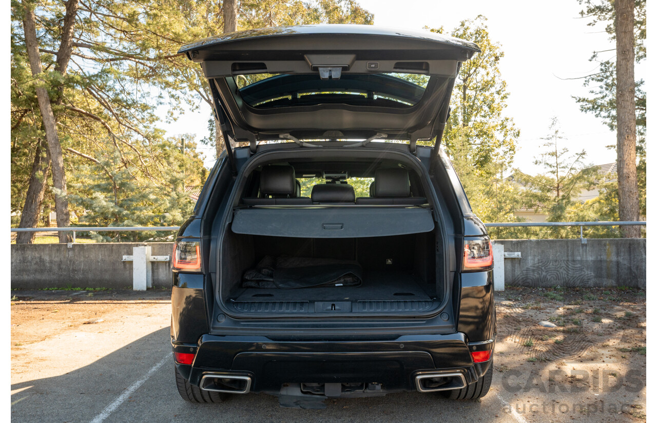 4/2018 Land Rover Range Rover Sport SDV6 HSE Dynamic (AWD) LW MY18 4d Wagon Ultimate Black Metallic Twin Turbo Diesel V6 3.0L
