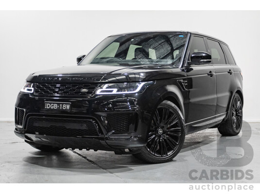 1660301 · 4/2018 Range Rover Range Rover Sport SDV6 HSE (AWD) LW MY18 4d Wagon Ultimate Black Metallic Turbo Diesel V6 3.0L