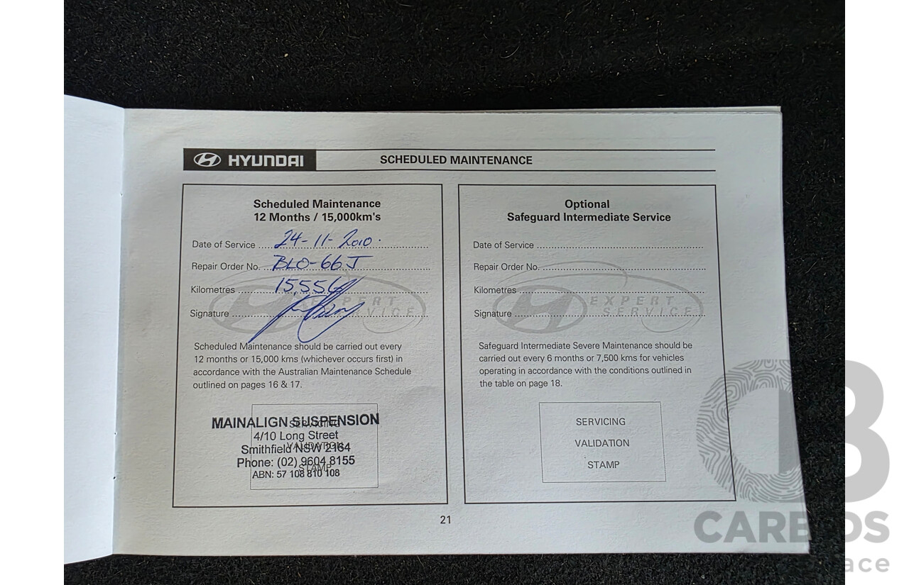 7/2009 Hyundai I30 cw SX 2.0L FWD MY09 4 Door Wagon Blue