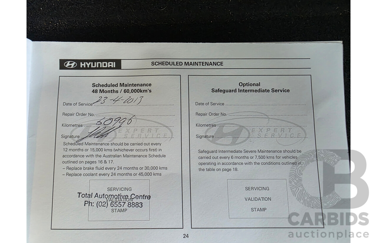 7/2009 Hyundai I30 cw SX 2.0L FWD MY09 4 Door Wagon Blue