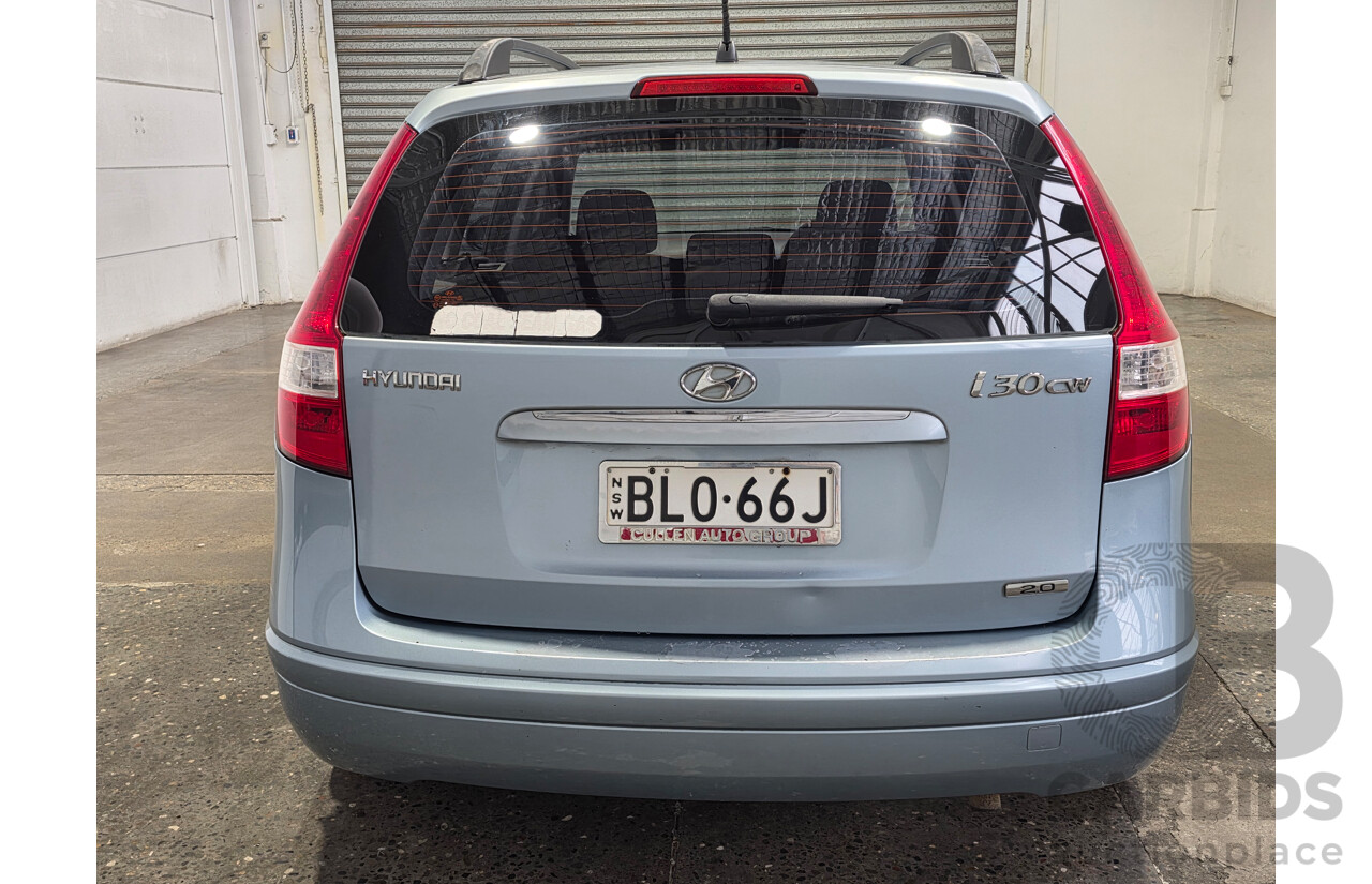 7/2009 Hyundai I30 cw SX 2.0L FWD MY09 4 Door Wagon Blue