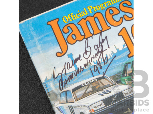Vintage Signed James Hardie 1000 Official Race Program, 1986