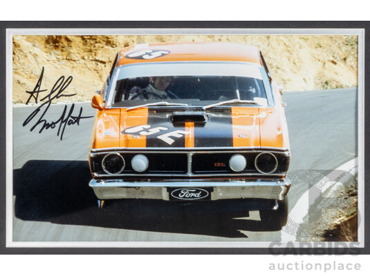 1660788 · Framed Signed Photo Montage of Bathurst Winner Allan Moffit 1971
