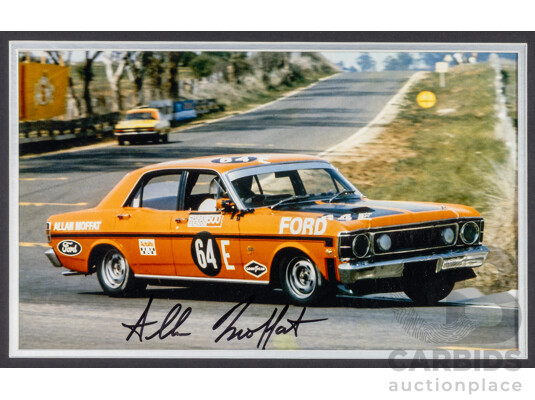 1660794 · Framed Signed Photo Montage of Bathurst Winner Allan Moffit 1970