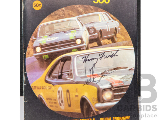 1660793 · Signed Official Hardie-Ferodo 500 1969 Race Program