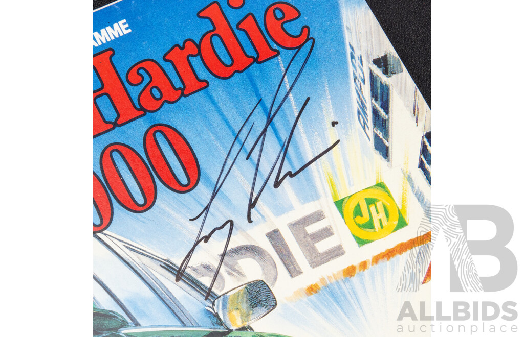 Vintage Signed James Hardie 1000 Official Race Program, 1984