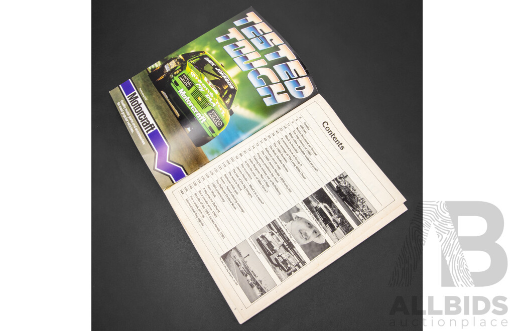 Vintage Signed James Hardie 1000 Official Race Program, 1985
