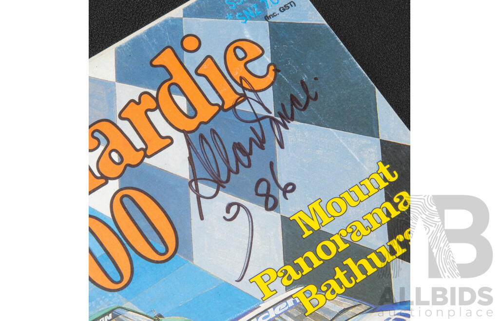 Vintage Signed James Hardie 1000 Official Race Program, 1986