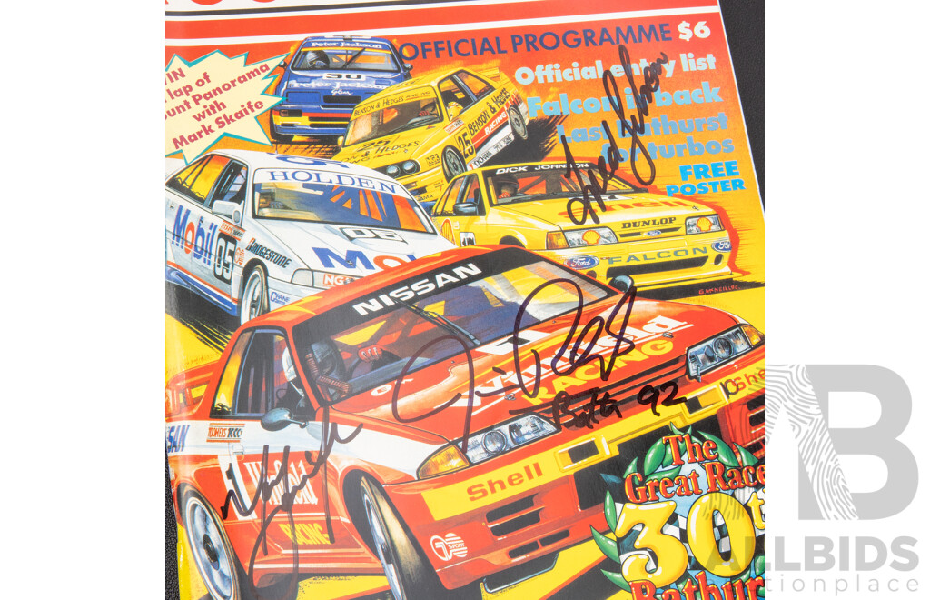 Vintage Signed Tooheys 1000 Official Race Program, 1992