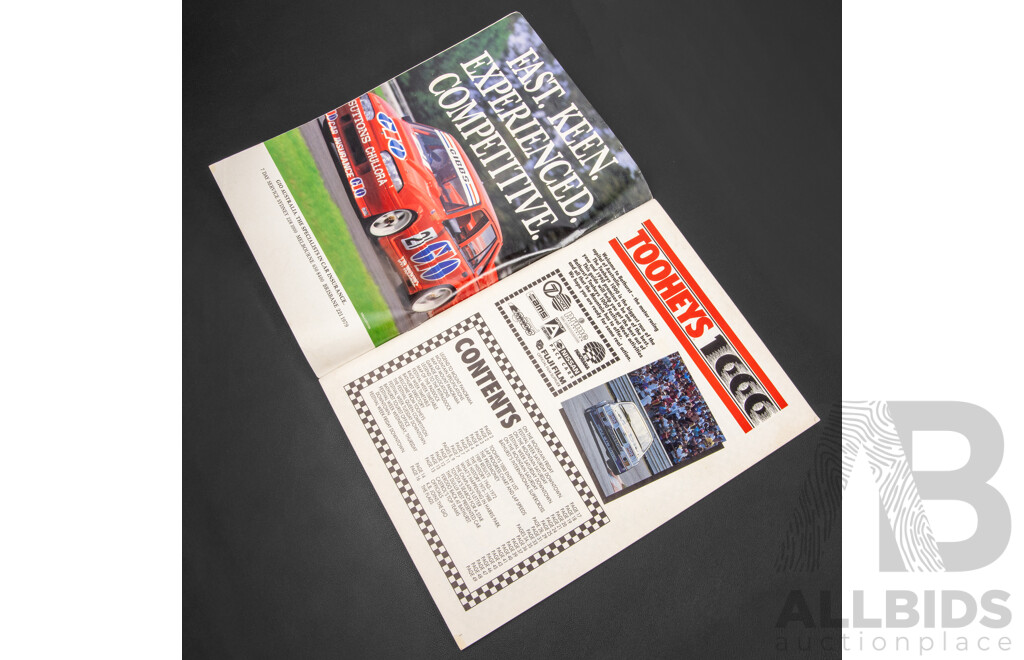 Vintage Signed Tooheys 1000 Official Race Program, 1990