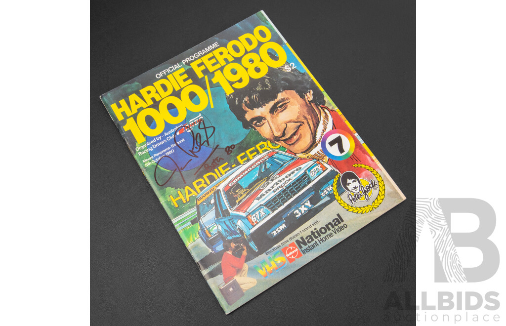 Vintage Hardie/Ferodo 100 Signed Official Race Programme, 1980