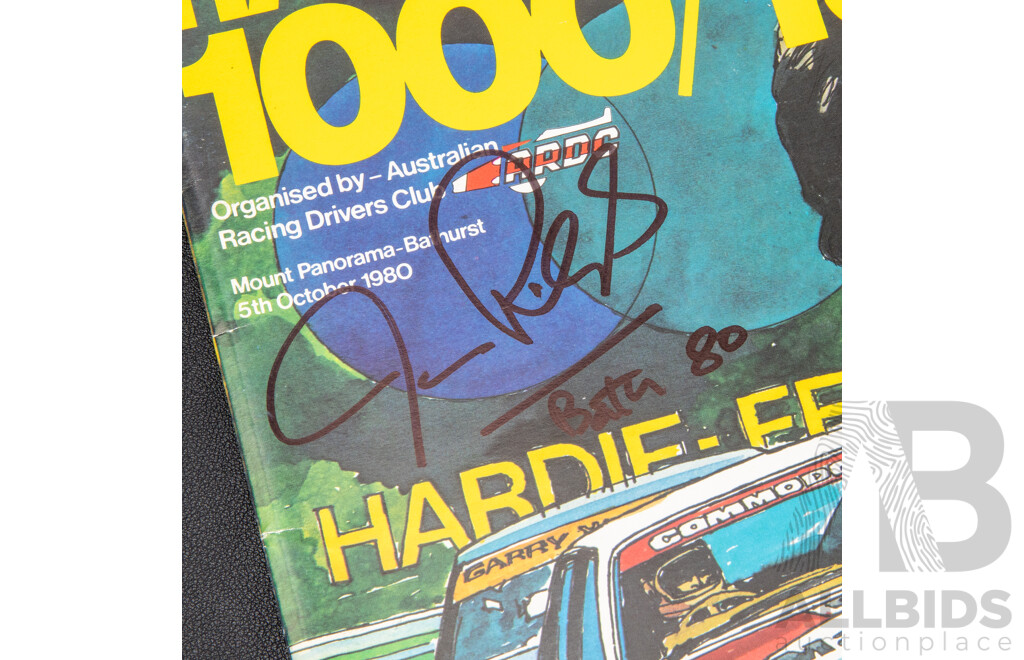 Vintage Hardie/Ferodo 100 Signed Official Race Programme, 1980