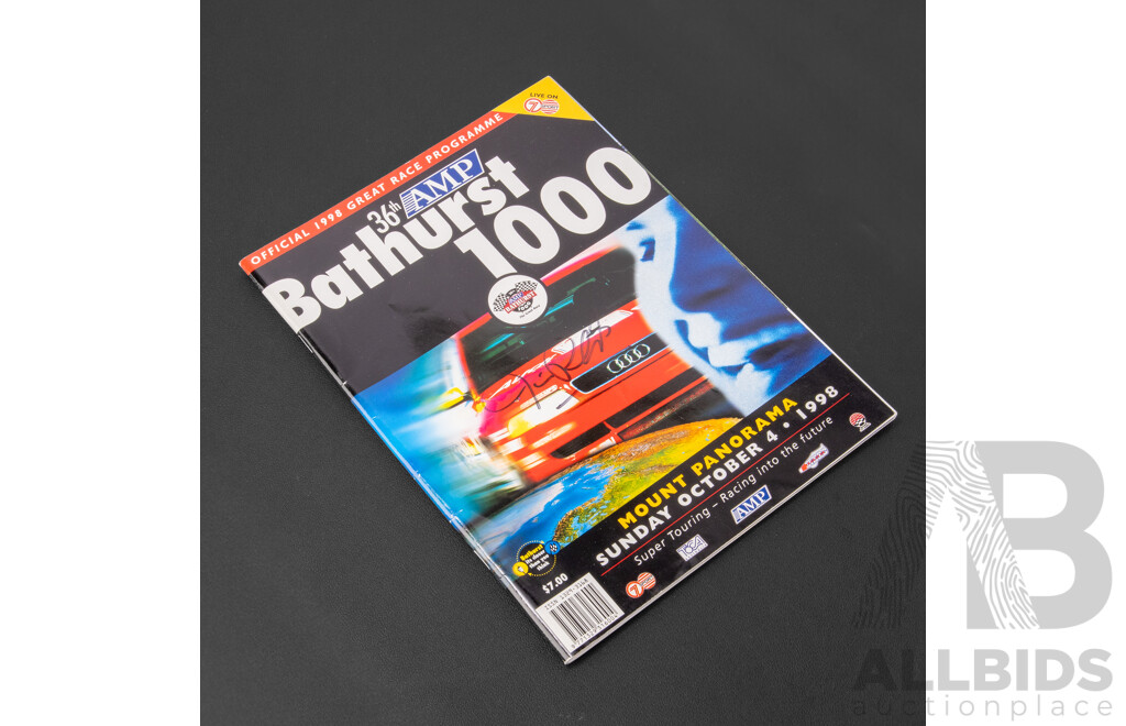 Vintage Signed AMP Bathurst 1000 Race Program, 1998