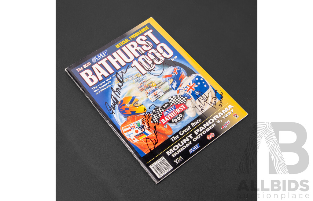 Vintage Signed AMP Bathurst 1000 Race Program, 1997
