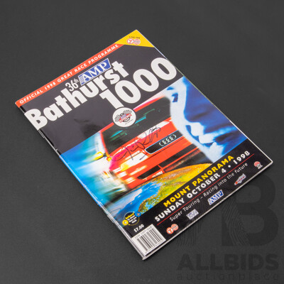 Vintage Signed AMP Bathurst 1000 Race Program, 1998